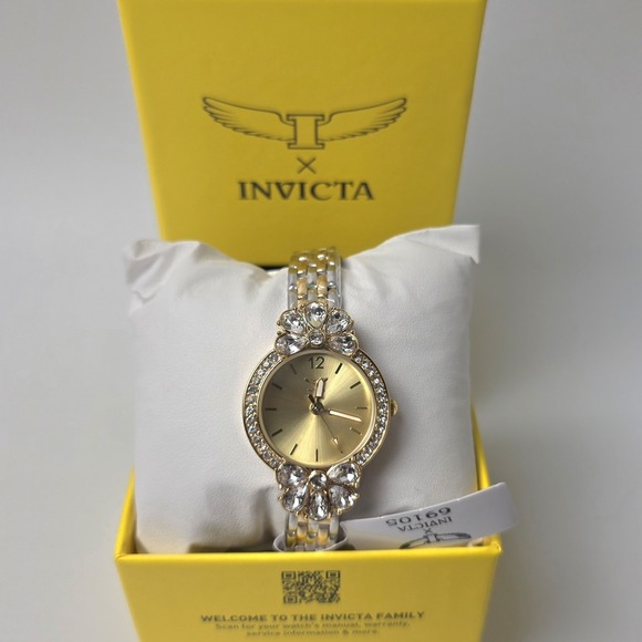 NEW Invicta Wildflower Women's Watch - 30mm, Silver, Rose Gold (69105) #0500 - Picture 2 of 5